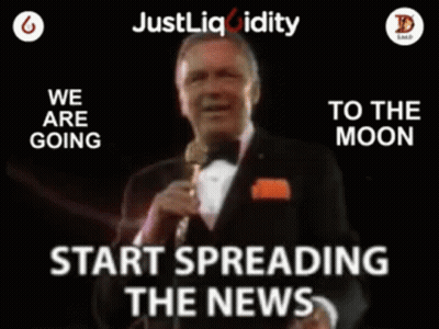 Man In Tuxedo Holding Microphone We Are Going To Moon GIF