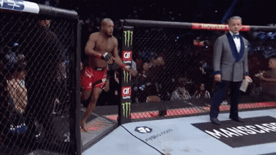 Man In Tuxedo In Boxing Ring GIF