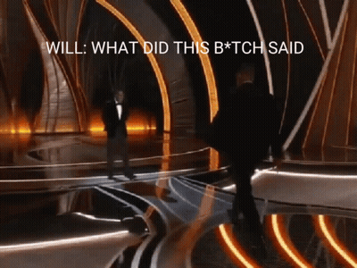 Man In Tuxedo On Stage Saying Will What Did This B*tch Said GIF