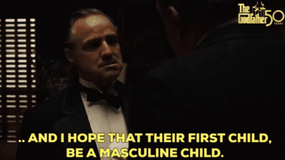Man In Tuxedo Saying Hope For Masculine Child GIF