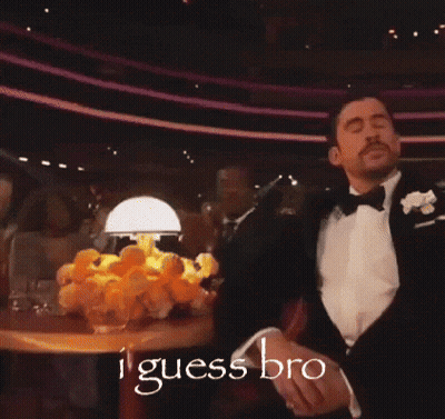 Man In Tuxedo Saying I Guess Bro GIF