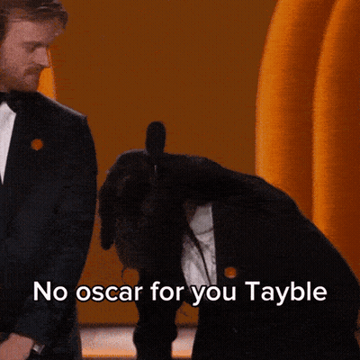 Man In Tuxedo Saying No Oscar For You GIF