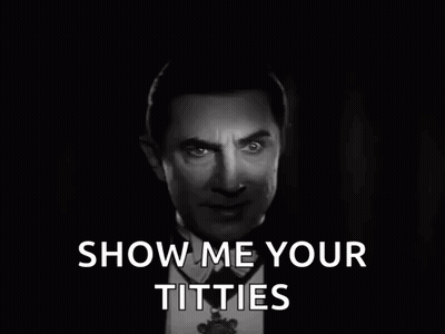 Man In Tuxedo Saying Show Me Your Titties GIF