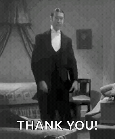 Man In Tuxedo Saying Thank You GIF