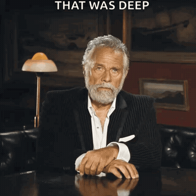 Man In Tuxedo Saying That Was Deep GIF