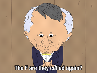 Man In Tuxedo Saying What Are They Called Again GIF