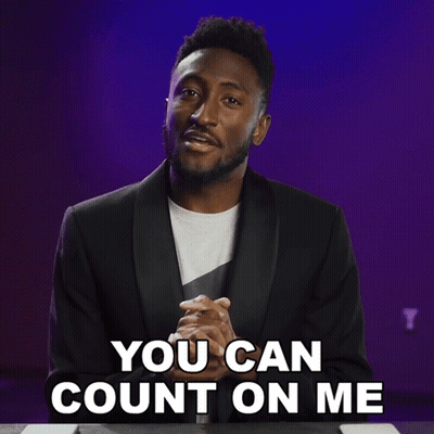 Man In Tuxedo Saying You Can Count On Me GIF