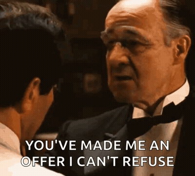 Man In Tuxedo Saying You've Made Me An Offer I Can't Refuse GIF