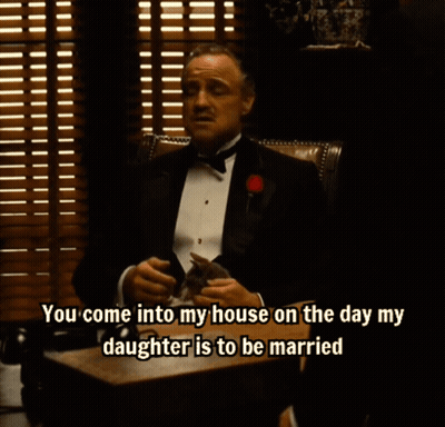 Man In Tuxedo Says You Come Into My House GIF