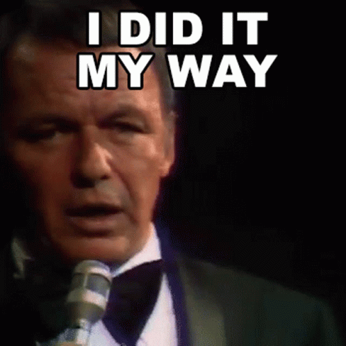Man In Tuxedo Singing I Did It My Way GIF