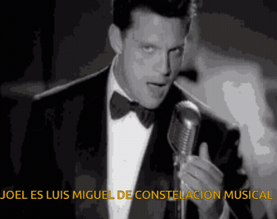 Man In Tuxedo Singing Joel Es Luis Miguel De Constellation Musical GIF