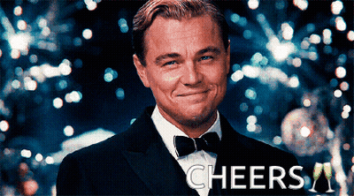 Man In Tuxedo Smiling Cheers GIF