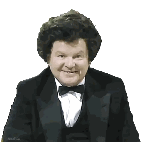 Man In Tuxedo Smiling With Atrabilis Sticker