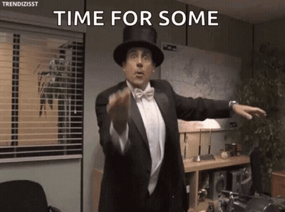Man In Tuxedo Top Hat Says Time For Some GIF