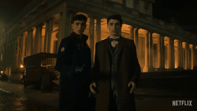 Man In Tuxedo Walking Saying Go GIF