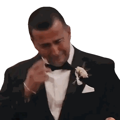 Man In Tuxedo With Flower On Pocket Sticker