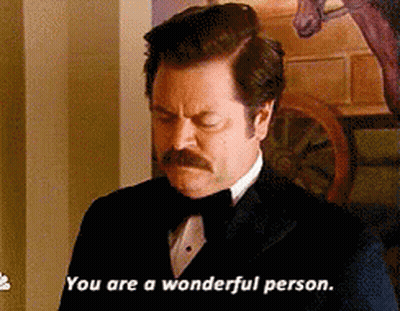 Man In Tuxedo With Mustache Saying You Are A Wonderful Person GIF