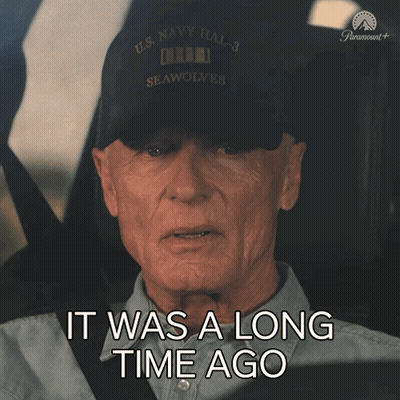 Man In U.S. Navy HAL-3 Seawolves Hat GIF