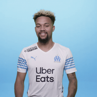 Man In Uber Eats Shirt Clapping GIF