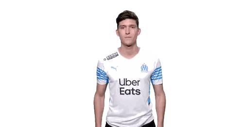 Man In Uber Eats Shirt Sticker