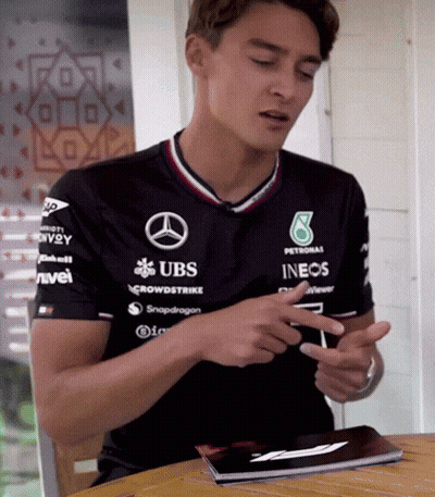 Man In UBS Ineos Shirt GIF