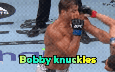 Man In UFC Glove Punches Another Man In Face GIF