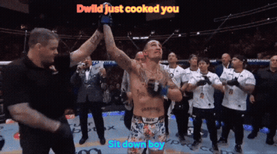 Man In UFC Shorts Congratulated By Team GIF