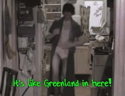 Man In Underwear Dancing It's Like Greenland In Here GIF