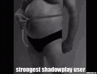 Man In Underwear Measuring Waist Strongest Shadowplay User GIF