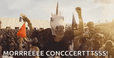 Man In Unicorn Mask Dancing GIF