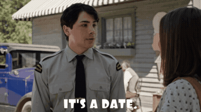 Man In Uniform Saying It's A Date GIF