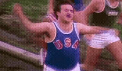 Man In USA Jersey In Crowd GIF