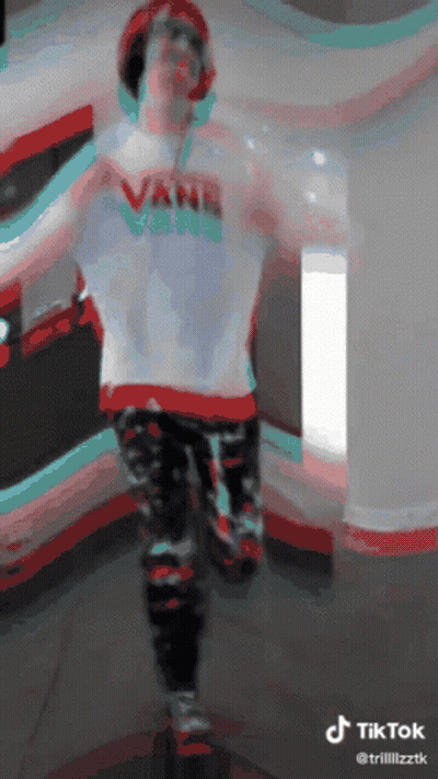 Man In Vans Shirt Dancing GIF