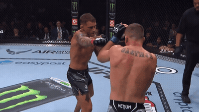 Man In Venum Belt Fighting Another Man In Ring GIF