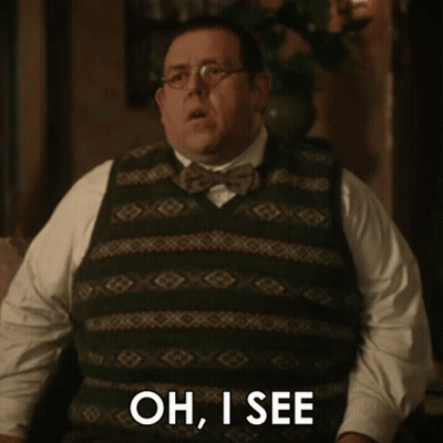 Man In Vest And Bow Tie Saying Oh I See GIF