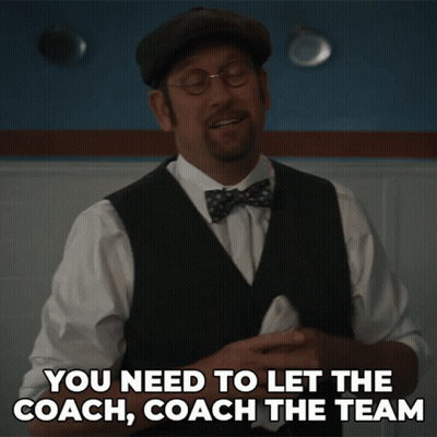Man In Vest And Bow Tie You Need To Let The Coach Coach The Team GIF