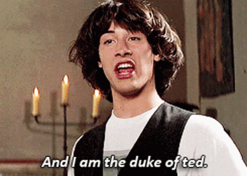 Man In Vest Says I Am The Duke Of Ted GIF