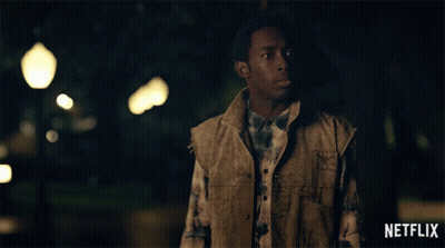 Man In Vest Watching Netflix GIF