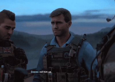 Man In Video Game Says Graves Roll Him Up GIF
