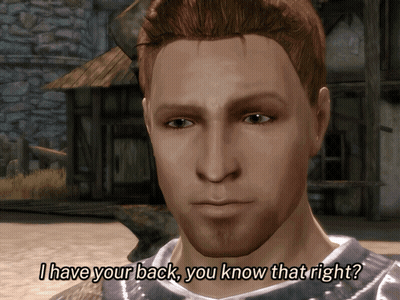 Man In Video Game Says I Have Your Back You Know That Right GIF