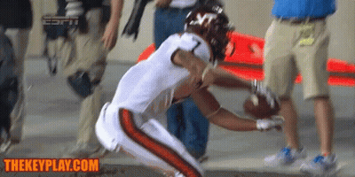 Man In Virginia Tech Shirt Talking GIF