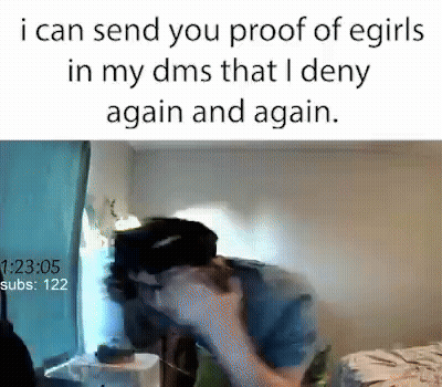 Man In VR Headset Saying I Can Send You Proof Of Egirls GIF