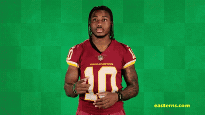 Man In Washington Redskins Jersey Pointing GIF