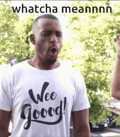 Man In Wee Good T-Shirt Making Funny Face GIF