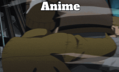 Man In Wheelchair Attacked By Man With Anime Above GIF