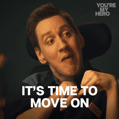 Man In Wheelchair Saying It's Time To Move On GIF