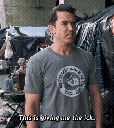 Man In Whistlin Wolf Club Shirt GIF