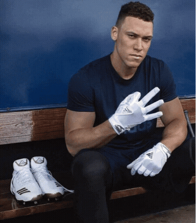 Man In White Adidas Gloves Sitting On Bench GIF