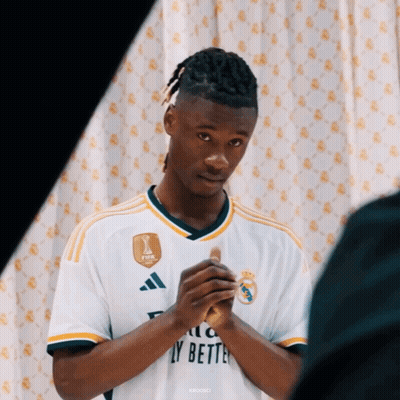 Man In White Adidas Jersey Saying Fly Better GIF