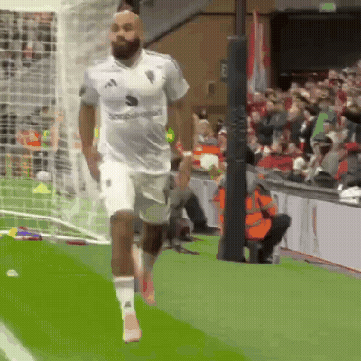 Man In White Adidas Shirt Running On Field GIF